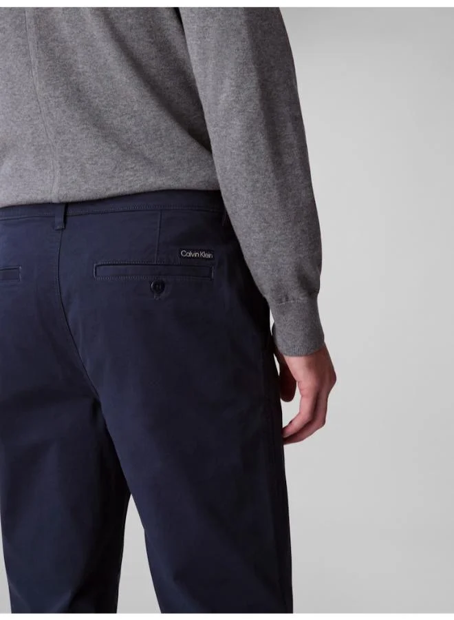 Calvin Klein Jeans Slim Stretch Cotton Chino Trousers
