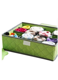 YUXANA YUXANA 24 Slots Bamboo Charcoal Storage Box Case Folding Wardrobe Drawer for Socks and Underwear  - Image 4