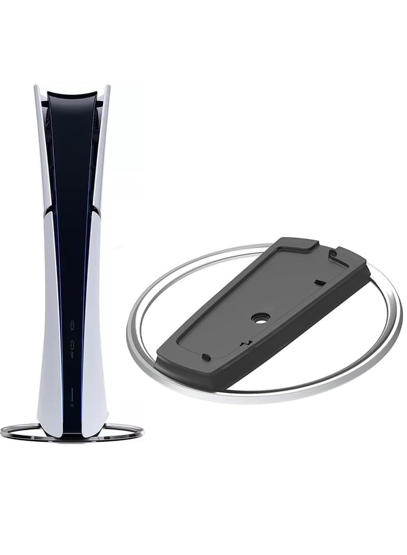 Vertical Stand for PS5/PS5 Slim Console, Non-slip Base Stand Replacement for Playstation 5 Console with Screw, Minimalist Design - Image 1