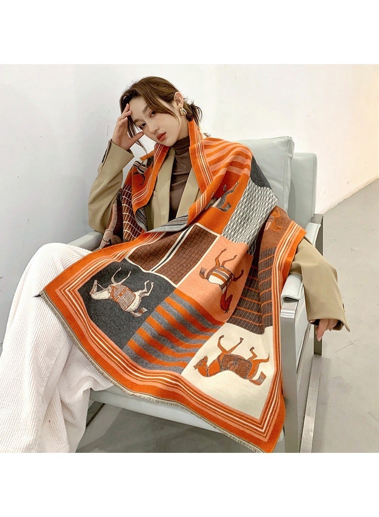 Women's Silky Pashmina Blanket scarf – Elegant Shawl Wrap for Evening Dresses, Blanket Poncho Cape – Soft Luxurious Accessory for Formal Events