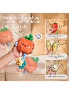 Hanging Baby Toys, 4 Pack Vegetable Crib Stroller Baby Gym Mobile Plush Toys, Early Baby Cognitive Sensory Hanging Rattle Toys With Teether. Suitable For Babies 0, 3, 6, 9, 12 Months - pzsku/ZC2272632B68D2557BD62Z/45/_/1734347985/573e3da3-d13f-41cb-a48e-419d62178809