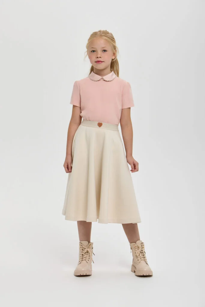Choupette Creamy Elastic band Skirt - Choupette