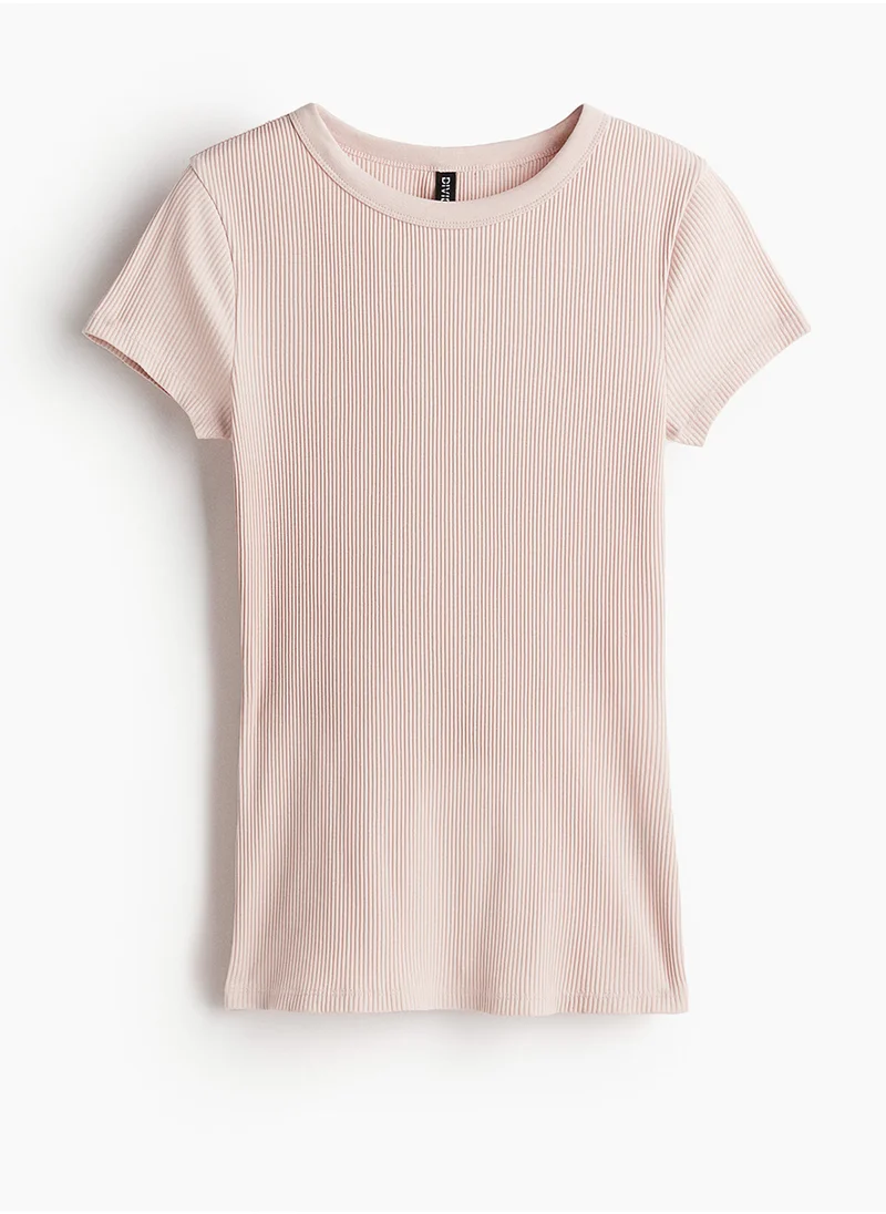 H&M Ribbed T-Shirt