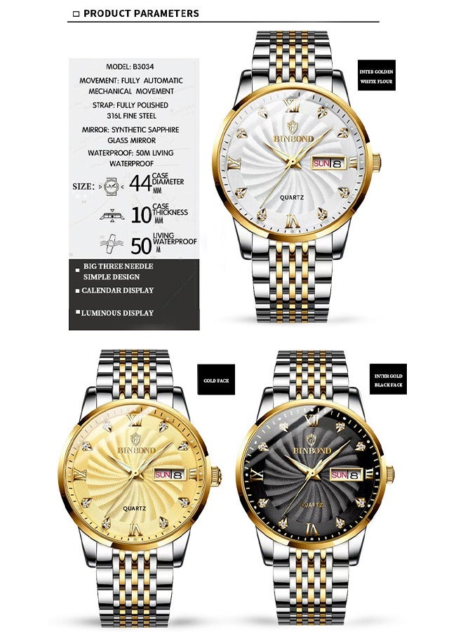 BINBOND ​​BINBOND Watches For Men Fashion Business Watch - Image 5