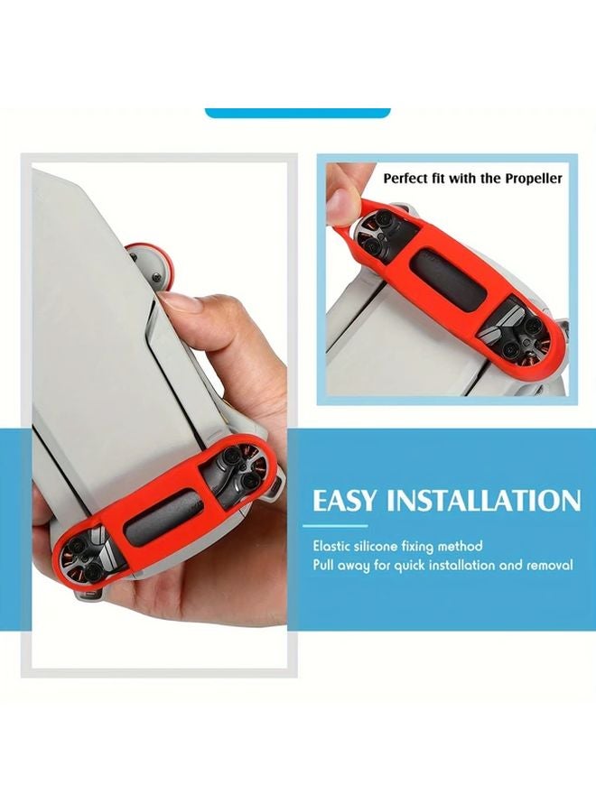 Grey Silicone Propeller Holder Stabilizer For DJI Mini 2 SE Drone Accessories - Image 4