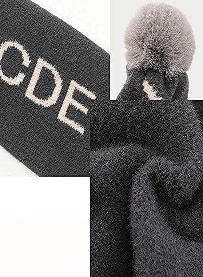 Malvina Kid's Boy's and Girl's Winter Warm Woolen Alpha Beanie Cap/Neck Muffler with Soft Pom-Pom (Suitable for Age 3-10 Years Old, Free Size)-(Green) - Image 3
