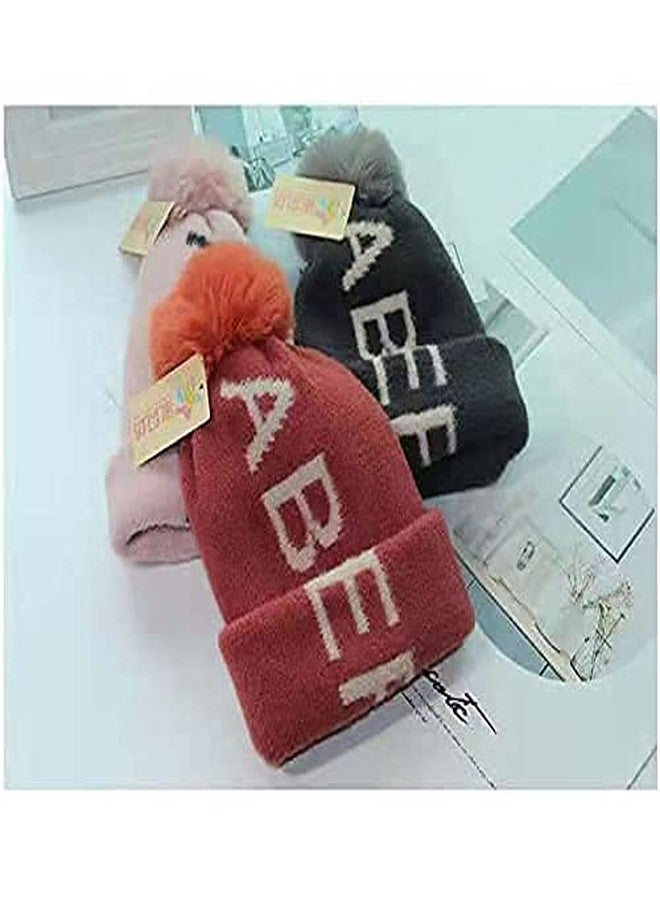 Malvina Kid's Boy's and Girl's Winter Warm Woolen Alpha Beanie Cap/Neck Muffler with Soft Pom-Pom (Suitable for Age 3-10 Years Old, Free Size)-(Green) - Image 5