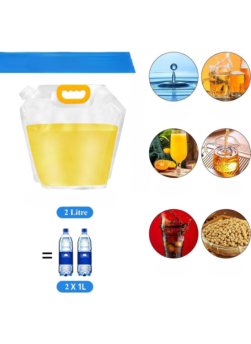 Cocoloco Home 2 Pieces Durable Plastic Drink Bag 2 Liters  - Image 2