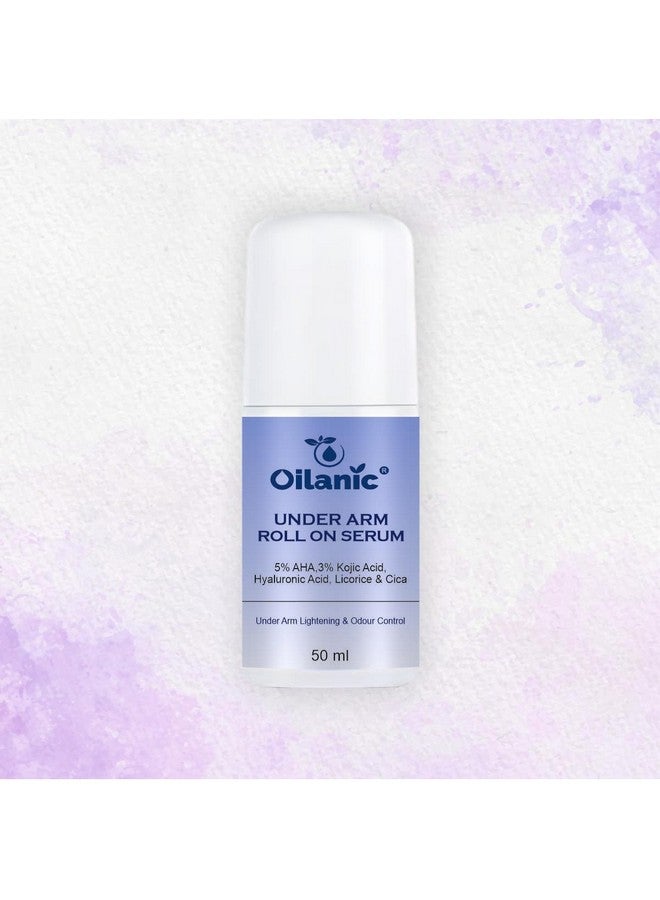 Oilanic Underarm Roll On Serum for Women and Men (Pack of 2, Each 50 ml)|Prevents Body Odour, Brightens Skin and Exfoliates Underarms Removes Hyperpigmentation Serum for Brighter Underarm - Image 2