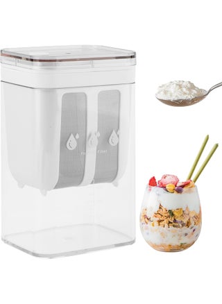 NESTIFY Yogurt Strainer Multi Yoghurt Maker Strainer with Fine Mesh Bag Lid for Thick Greek Yogurt Soybean Milk Kefir Berries Soup Fruit Juice Coffee 1100 ML Yogurt Strainer - pzsku/ZC2278A5560AC3F7B854CZ/45/1748264592/c23fa004-5bd7-4f37-97c5-42adc021c08e