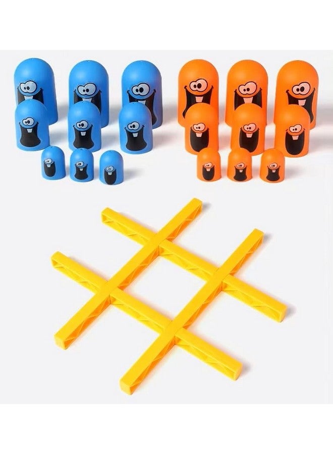 Goyal's Tic Tac Toe Gobble Stack Mind Challenging Strategy Game for Kids & Adults (Multi Color) - Image 2