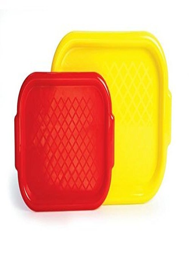 Colorations® Brawny Tough Large Plastic Art Trays, Great for Crafting, Organizing, Sorting, Set of 5, Measures 19-1/2"L x 13-1/4"W, Use at School Home, Kids Crafting Trays