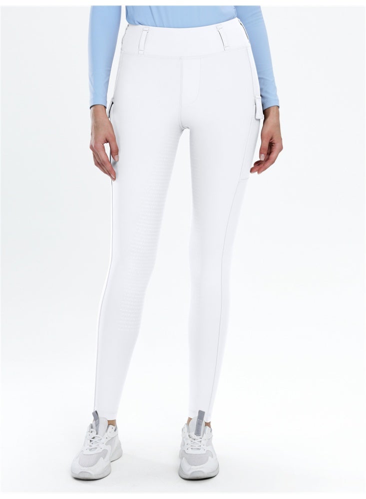 عام النساء الفروسية السراويل مع جيوب ركوب الخيل طماق مقعد كامل سيليكون المؤخرات بانت السيدات - Image 4