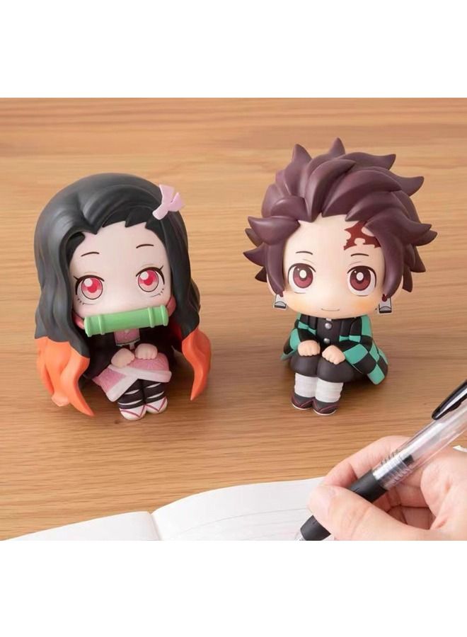 2-Piece Demon Slayer Statue Model Action Figure Toy Collection Set Suitable For Car And Table Decoration - Image 5