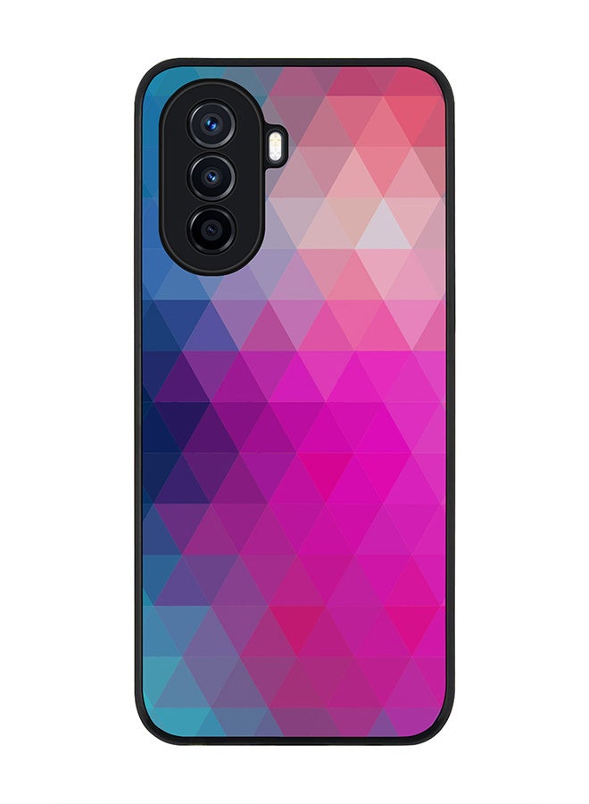 Stylizedd Rugged Black Edge case for Huawei nova Y71, Slim fit Soft Case Flexible Rubber Edges Anti Drop TPU Gel Thin Cover - Violet Prism - Image 1