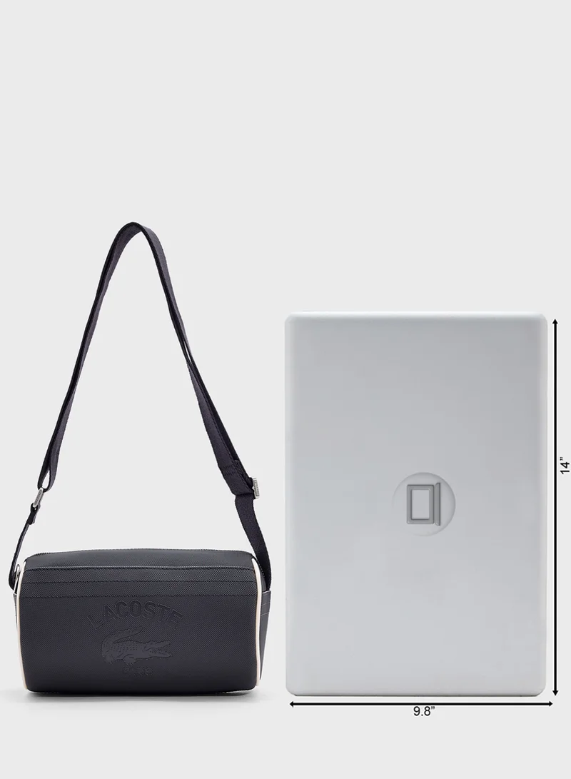 LACOSTE Logo Zip Over Duffel Bag