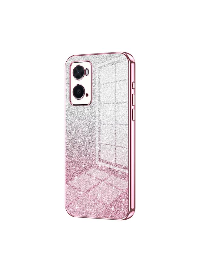 S-TOP Case For OPPO A36 / A76 / A96 4G Global Gradient Glitter Powder Electroplated Phone Case - Image 1