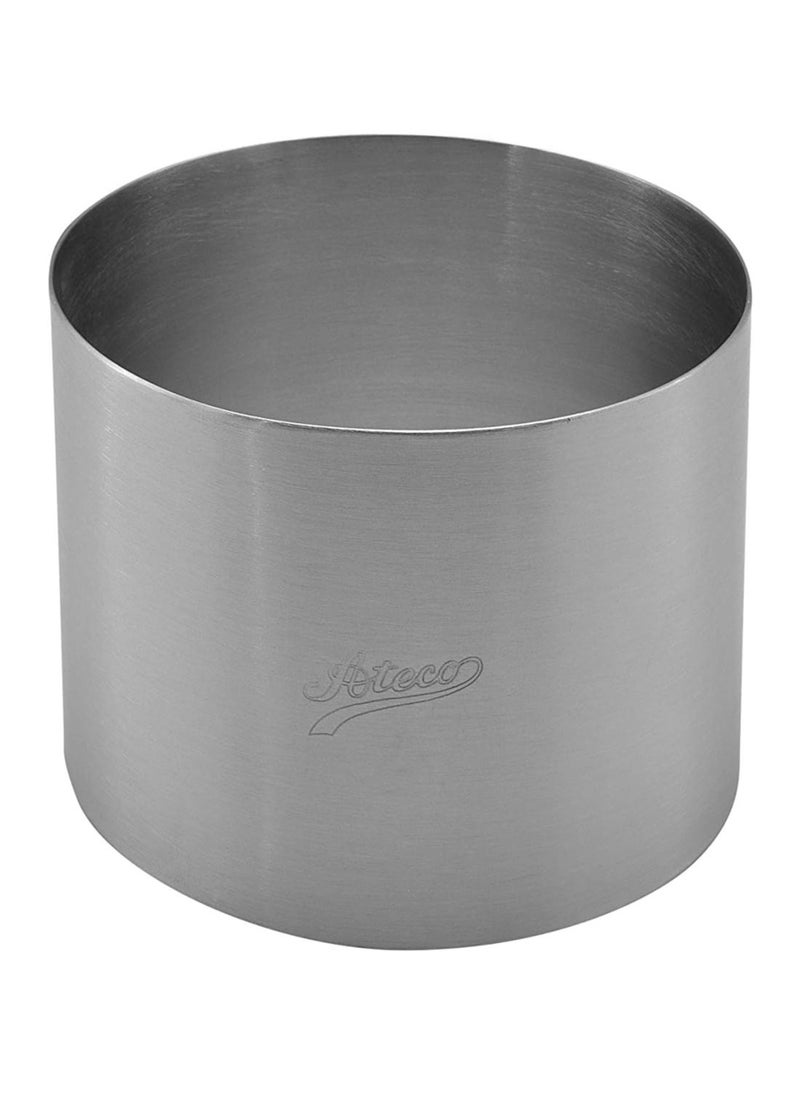 Ateco Ateco Round Cake Ring Dessert Mold, 3" High x 4" Diameter, Stainless Steel 