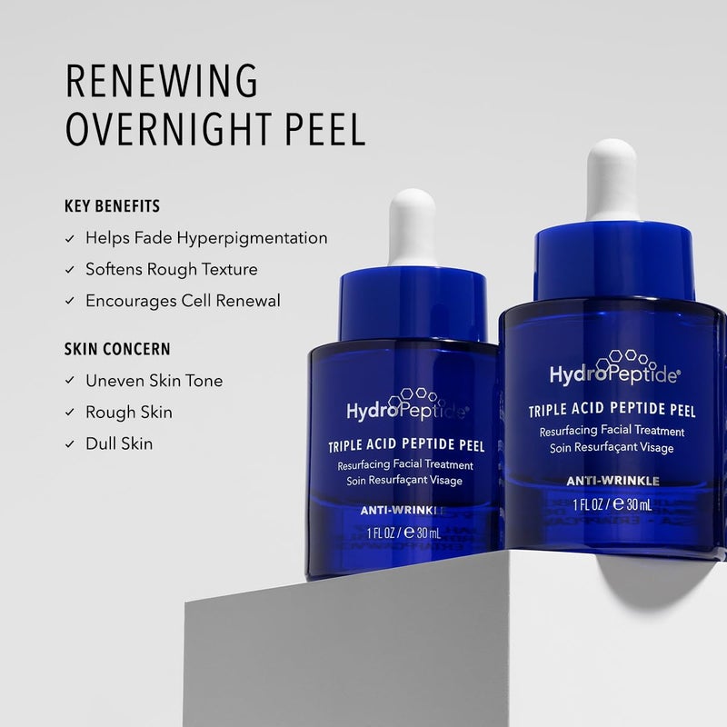 Hydropeptide Triple Acid Peptide Peel Resurfacing Peptide Exfoliation Hydroxy Treatment, 1 Ounce (packaging may vary) - Image 2