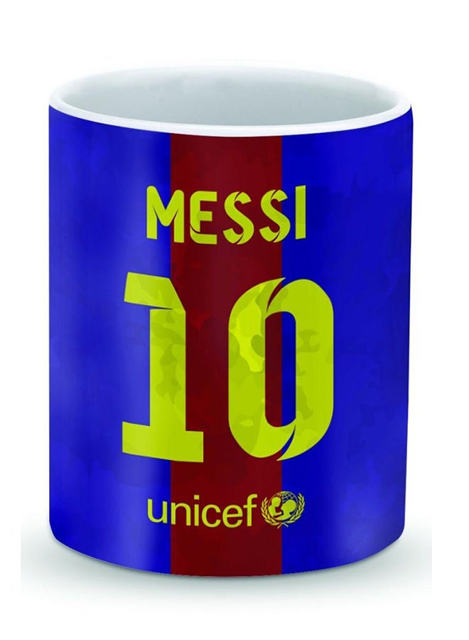 Phone Planet Premium Messi Barca Jersey Designer Mug Blue/Red/Yellow 325ml  - Image 1