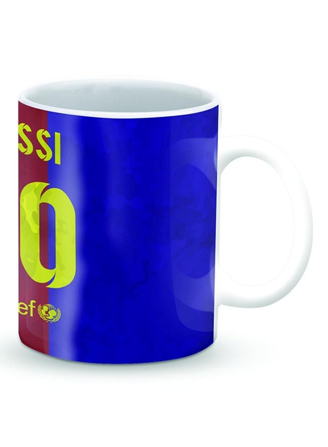Phone Planet Premium Messi Barca Jersey Designer Mug Blue/Red/Yellow 325ml  - Image 2