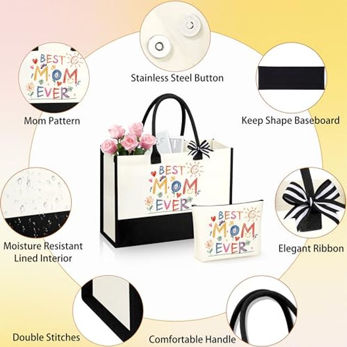 DOGMEM Mom Birthday Gifts Moms Birthday Gift Ideas Basket for Mama Mother from Daughter Son Child Christmas Gifts for Mom - Image 4