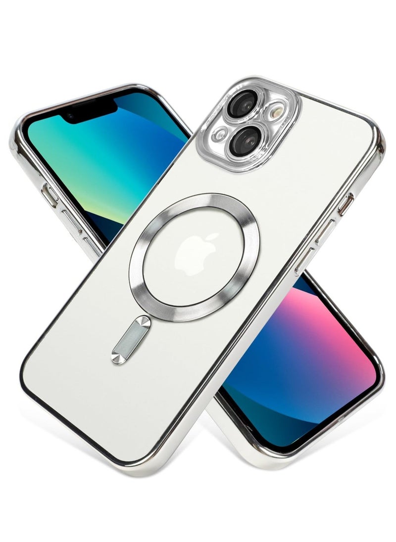 general iPhone 13 Case with Camera Lens Protector (6.1 Inch) - Compatible with MagSafe - Silver - Image 3