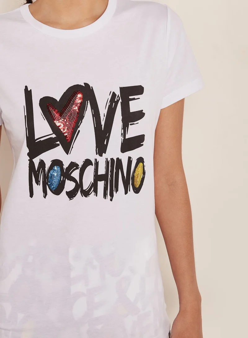 Love Moschino Logo T-Shirt