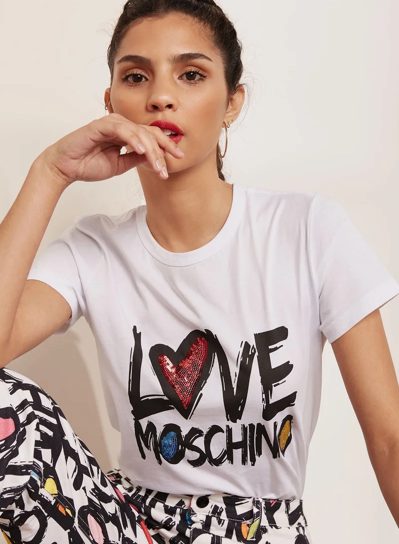 Love Moschino Logo T-Shirt