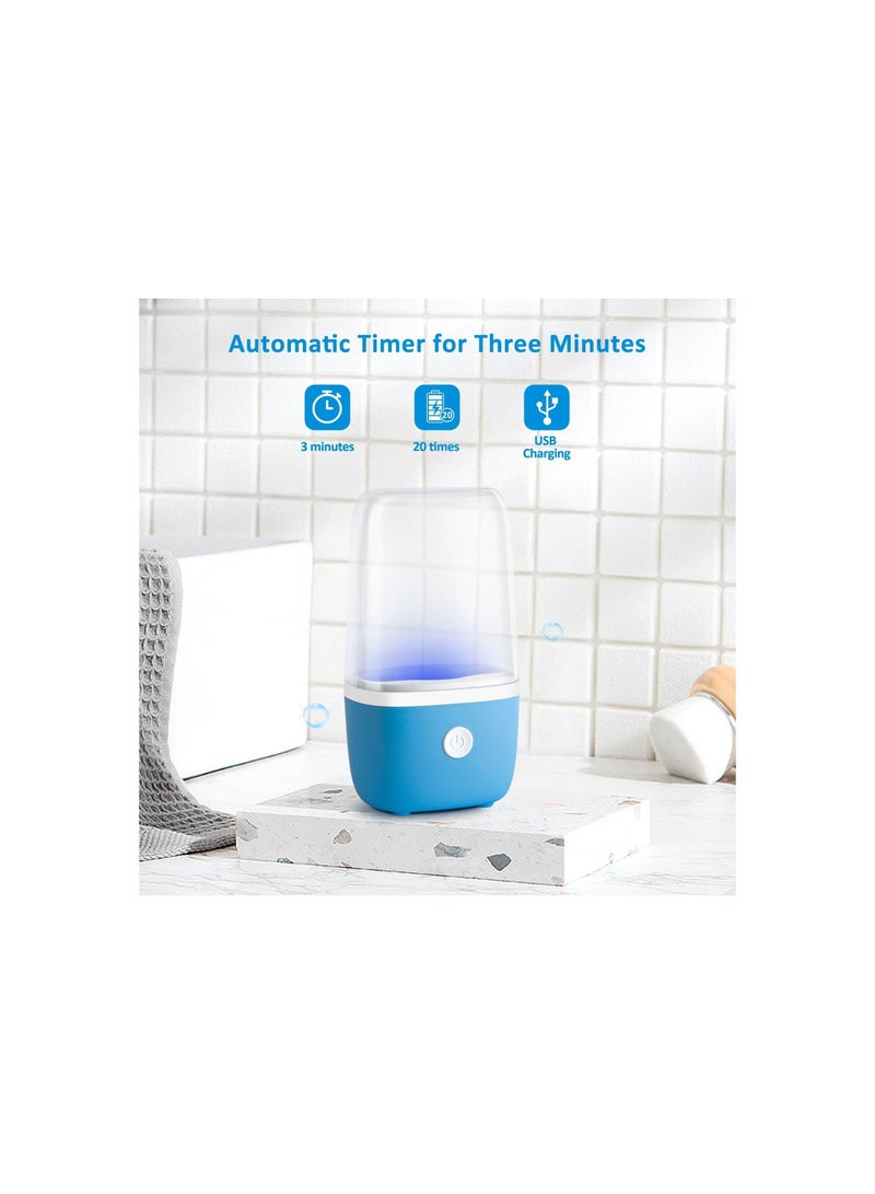 XiuWoo Toothbrush Sanitizer Case, Rapid sanitize Portable, Rechargeable, Timing Functions Travel Cover, Organizer, Case for Bathrooms, Travel, Business Trip - Image 4