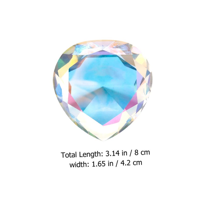 Heart Shaped Crystal Nail Art Hand Model Display Decor Manicure Prop - Image 3