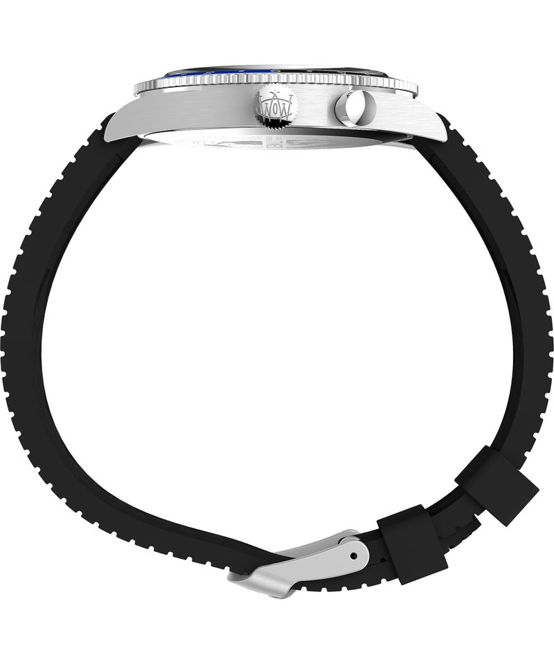 Timex Men's Waterbury Traditional 39mm Watch - Black Strap Black Dial Stainless Steel Case - Image 2