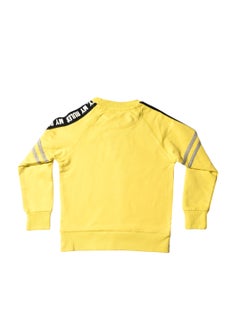 SMILEY Smiley World Yellow Sweatshirt for Kids, Forget the Rules Print, 100% Cotton  - Image 4