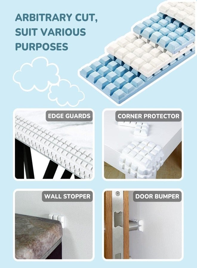 Clovis Extra-Wide Edge Protectors 1M Baby Proofing for Baby with Strong Adhesive Double Sided Tape, Sharp Edge & Corner Safety Guards Furniture Bumper for Table, Furniture, Fireplace (Blue) - Image 4