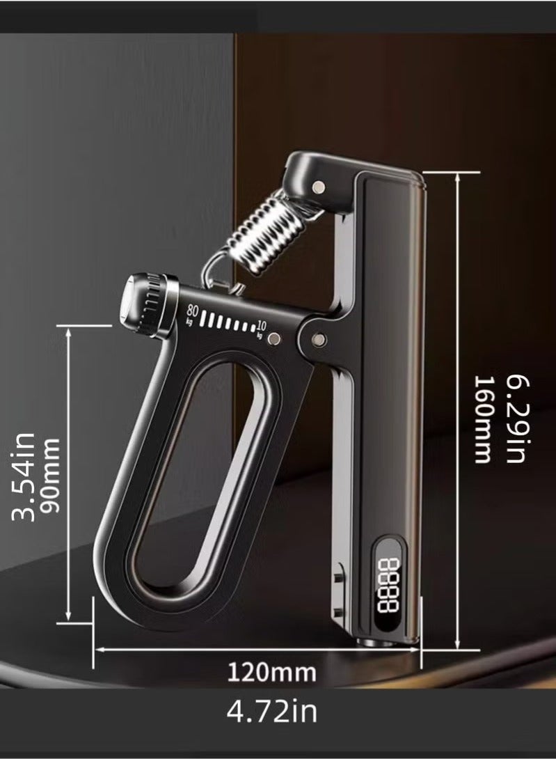 Bukela Hand Grip Strengthener Trainer,10-120kg Adjustable Hand Exerciser,Hand Forearm Gripper Strengthener with Smart Counting and Automatic Timing for Muscle Building and Injury Recover for Workout Exercise - Image 4