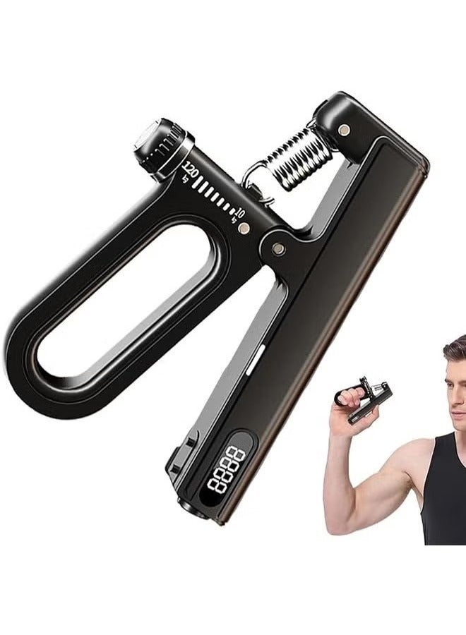 Bukela Hand Grip Strengthener Trainer,10-120kg Adjustable Hand Exerciser,Hand Forearm Gripper Strengthener with Smart Counting and Automatic Timing for Muscle Building and Injury Recover for Workout Exercise - Image 1