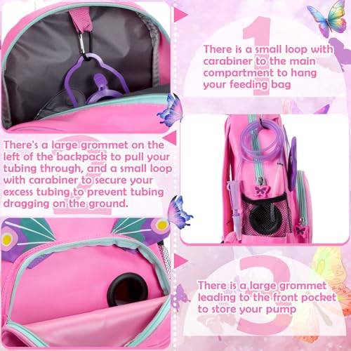 SilTriangle Feeding Tube Backpack G Tube GJ Backpack for Enteral Feeding Pump Gtube Accessories Bag Only - Image 3