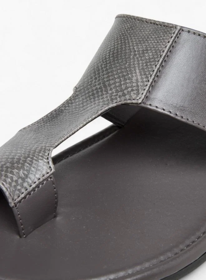 LBL by Shoexpress GREY Panelled Arabic Sandals for Men | Best Price UAE
