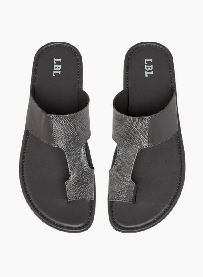 LBL by Shoexpress GREY Panelled Arabic Sandals for Men | Best Price UAE