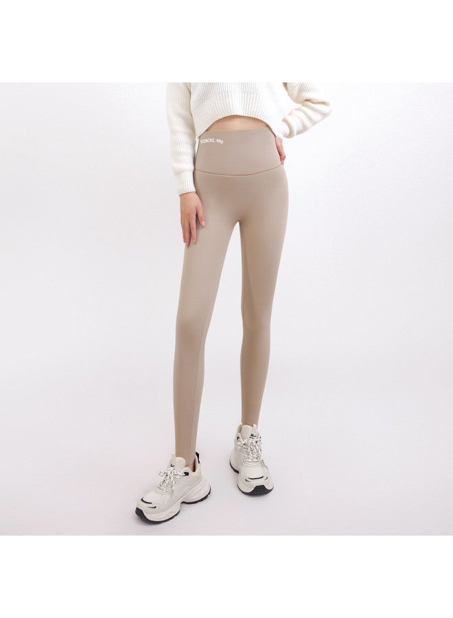 pincai High-Waisted Thin Fleece Barbie Pants, No Visible Panty Line, Basic Versatile Warm Stretchy Slim-Fit Comfortable Base Layer Pants For Autumn And Winter - Image 3