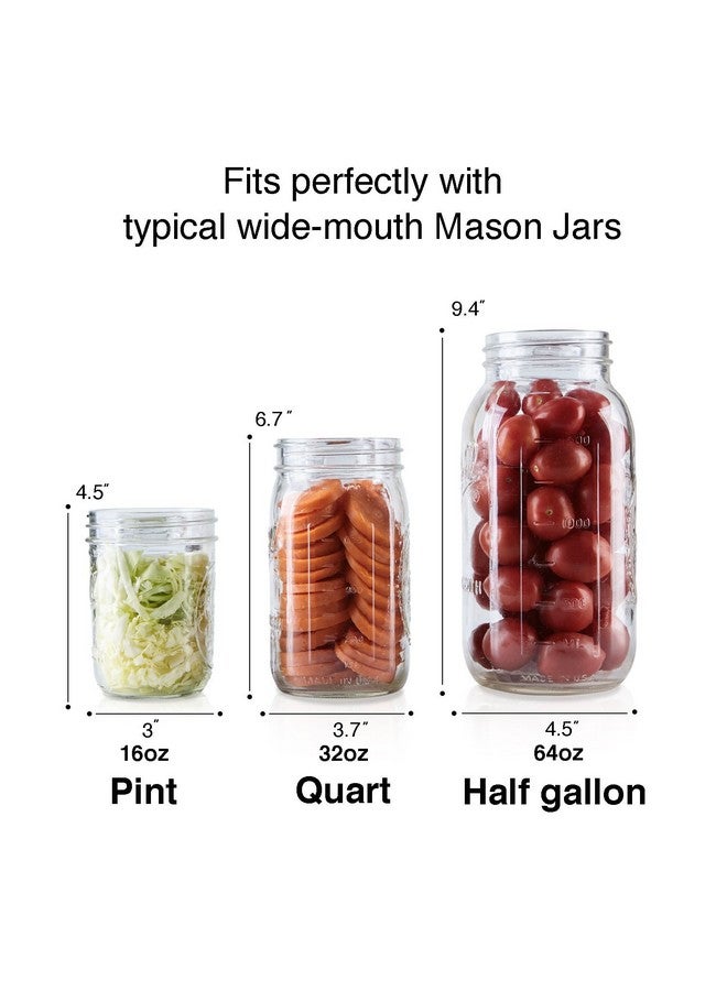 SOLIGT 4-Pack of Fermentation Glass Weights with Easy Grip Handle for Wide Mouth Mason Jars  - Image 4