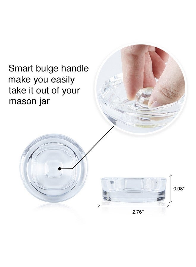 SOLIGT 4-Pack of Fermentation Glass Weights with Easy Grip Handle for Wide Mouth Mason Jars  - Image 3