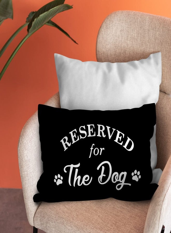 Burosev Reserved for The Dog Reversible Soft Pillow Covers, Funny Pet Paw This is My Spot Decorative Pillowcase, Pet Dog Lover Decor Decorations for Home Bedroom Living Room（12 × 20 Inch） - Image 3