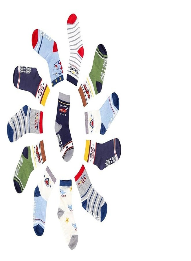 Diamond Craft kids socks for boys and girls, soft cotton with Antibacterial Wash Pack of 5 pair- Size upto 10 year kids (IN, Age, 1 Year, 3 Years, multicolor)