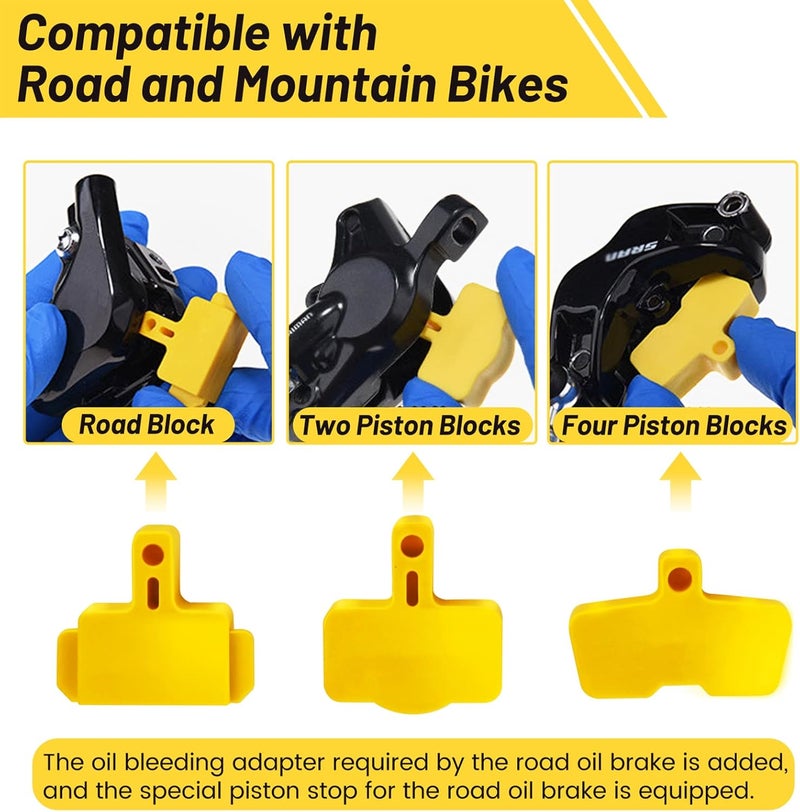 CHUMXINY Brake Bleed Kit for Shimano, TEKTRO, MAGURA Hydraulic Disc Brakes with Mineral Brake Fluid (120ml) - Image 3