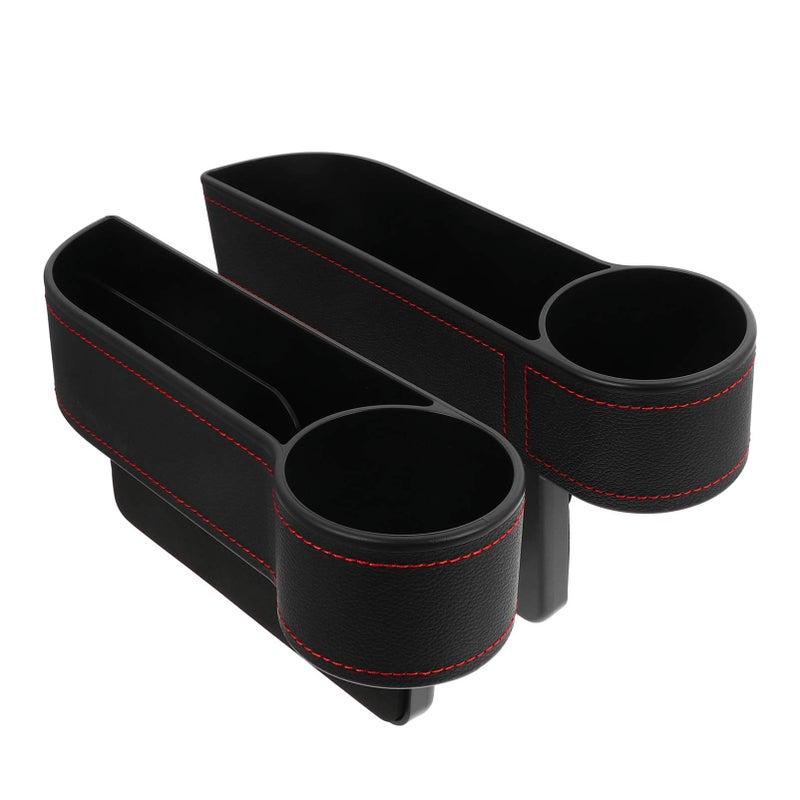 PU Car Seat Gap Filler 2pcs Rhinestone Organizer For Small Items - Image 2