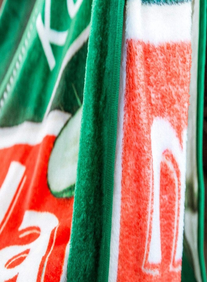 Toynk بطانية رمي ناعمة من كلاوسن مخللات كوشير بالريحان | غلاف شيربا مريح للأريكة، السرير | بطانية فleece خفيفة للغاية وناعمة | ديكور منزلي غريب | 45 × 60 بوصة - Image 5