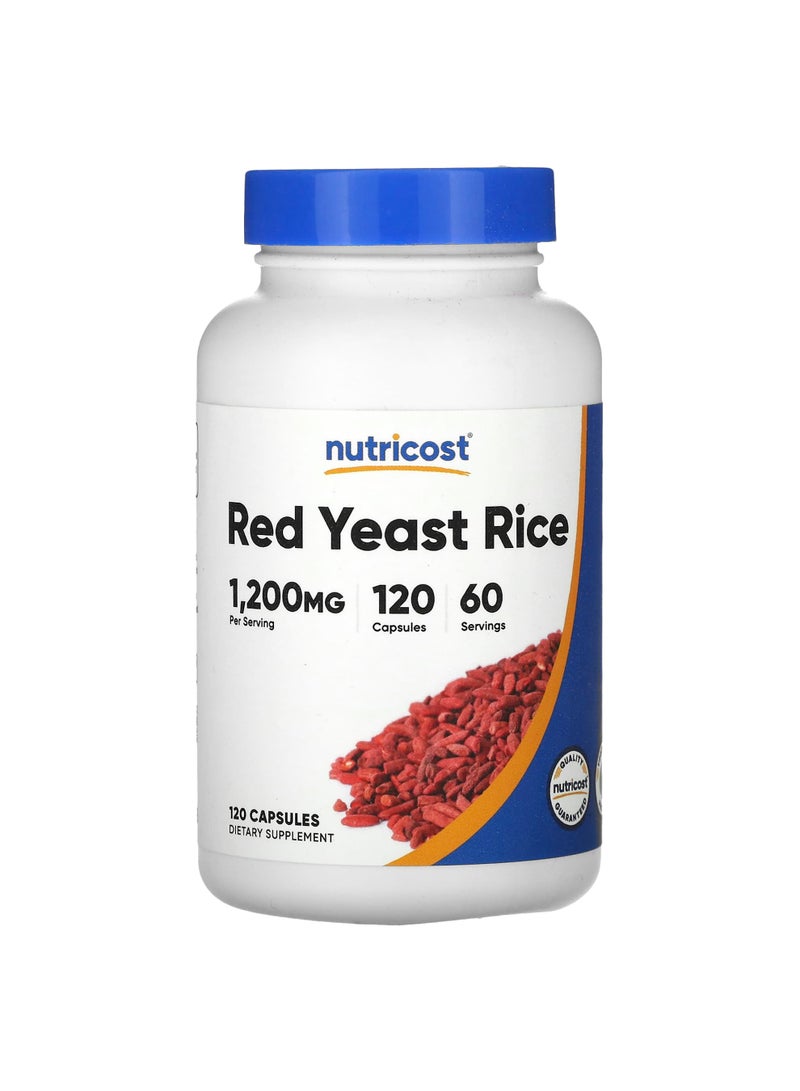 Red Yeast Rice, 120 Capsules (600 mg per Capsule)