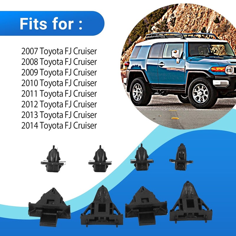 CULMKARI 8pcs Front Fender Moulding Clip Retainer Kit for Toyota FJ Cruiser 2007-2014 - Image 2