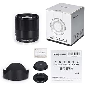 YNLENS YONGNUO YN16mm F1.8 DA DSM Wide Angle Prime Auto Focus F1.8 Large Aperture Lens for Sony E-Mount Mirrorless Cameras APS-C Frame Lens for Sony - Image 5
